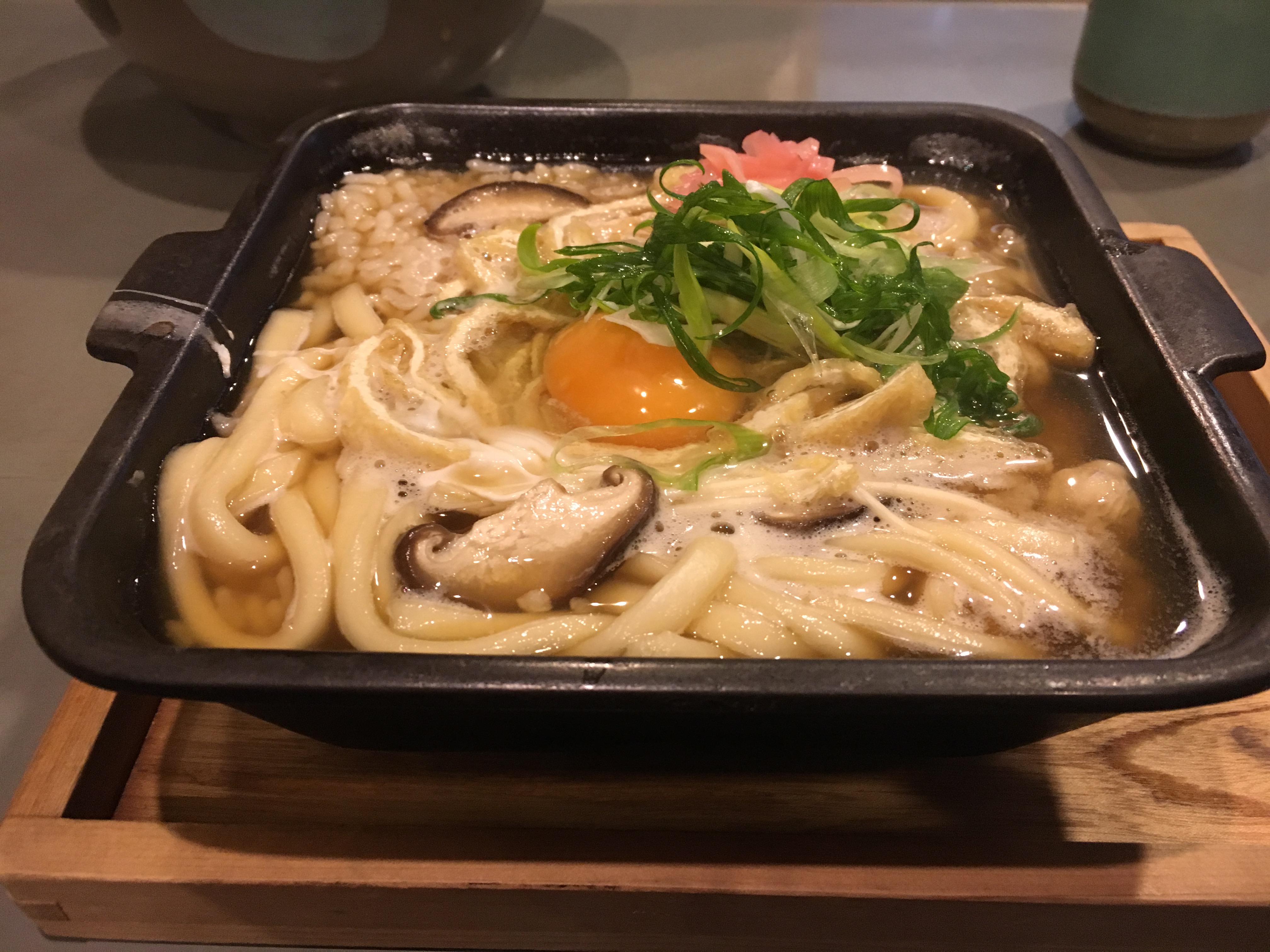 japanese dish of udon noodles rice and various other toppings
