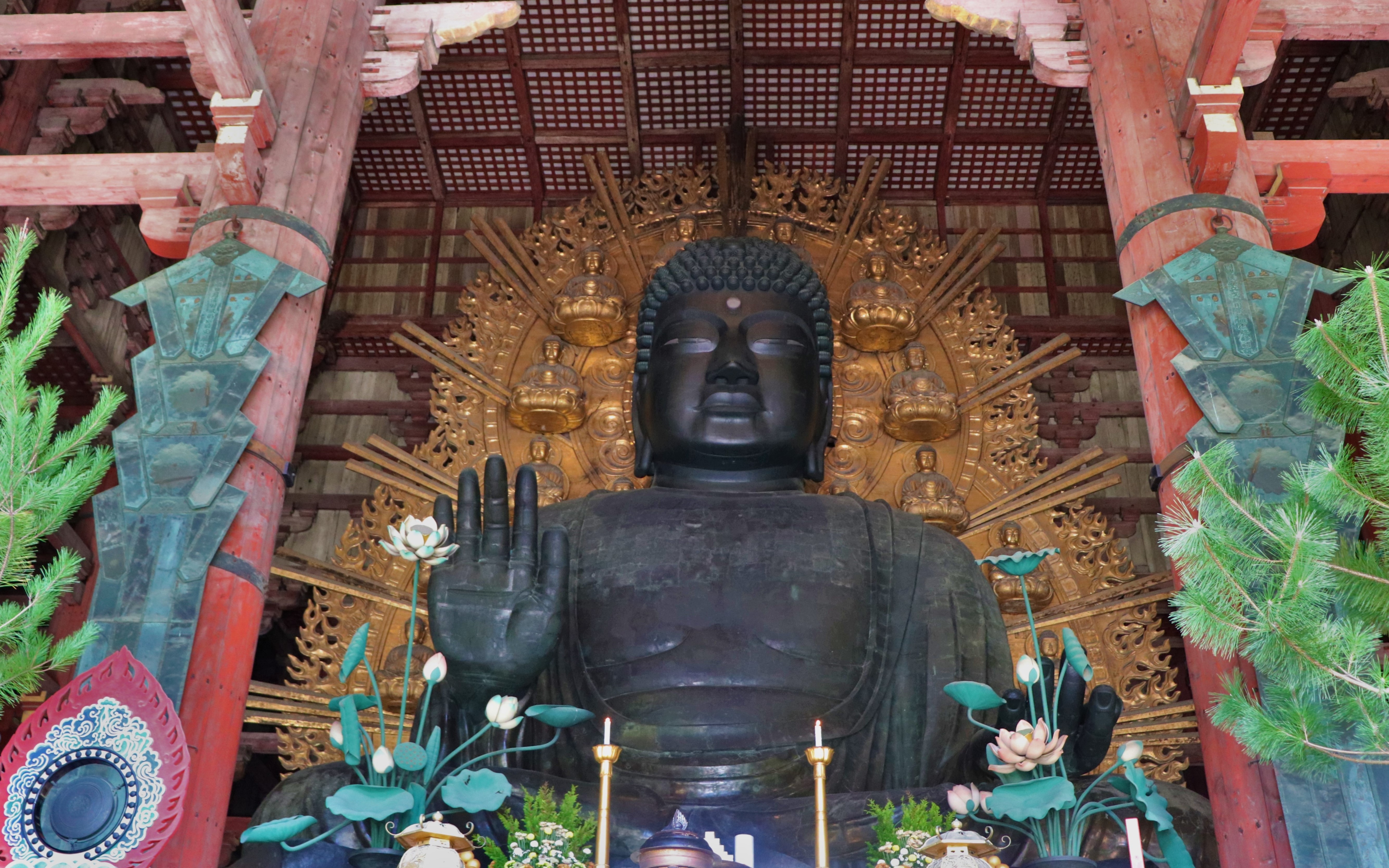The daibutsu of todai-ji temple in nara