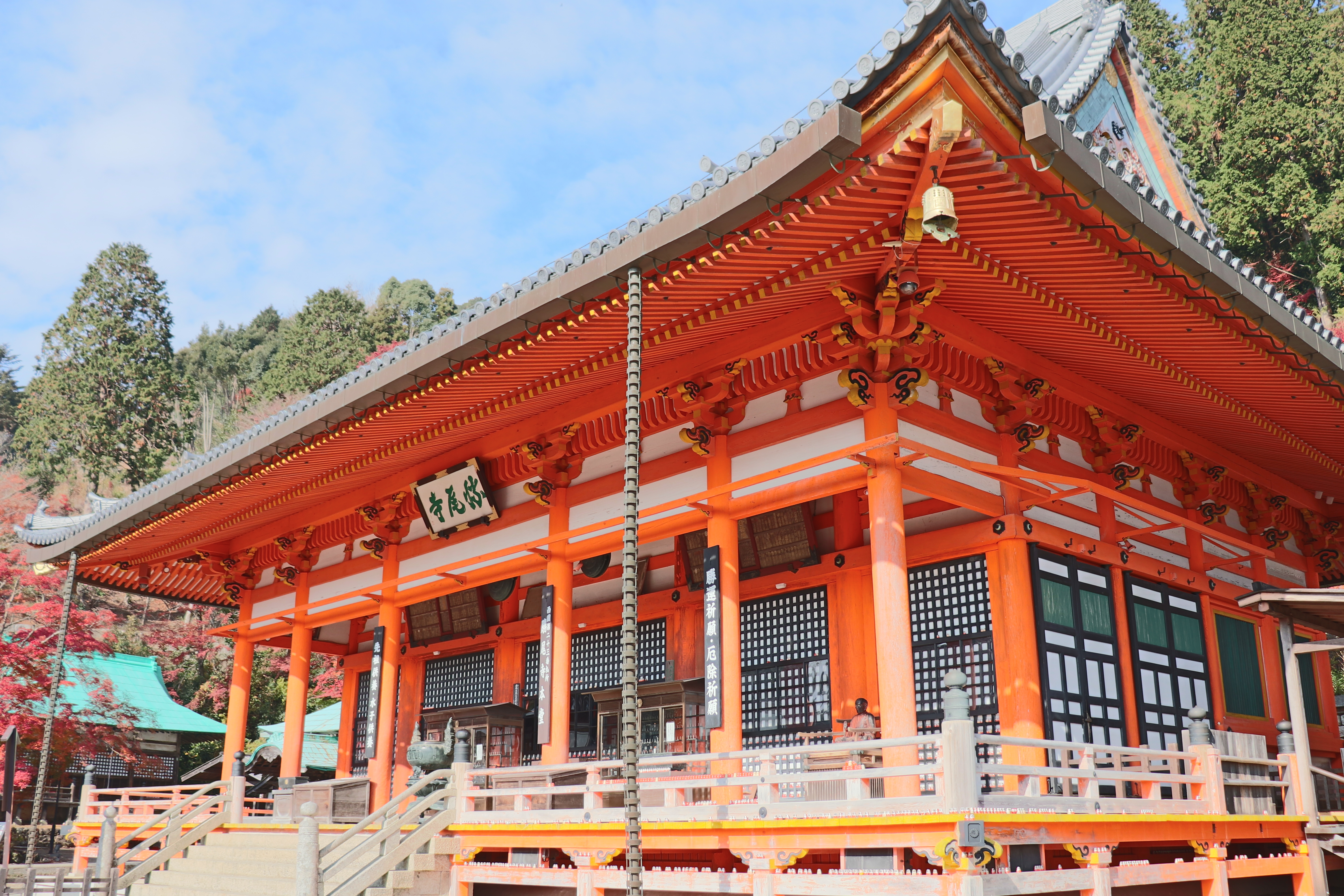 hondo, main temple building, of katsuo-ji temple in Osaka prefecture 
