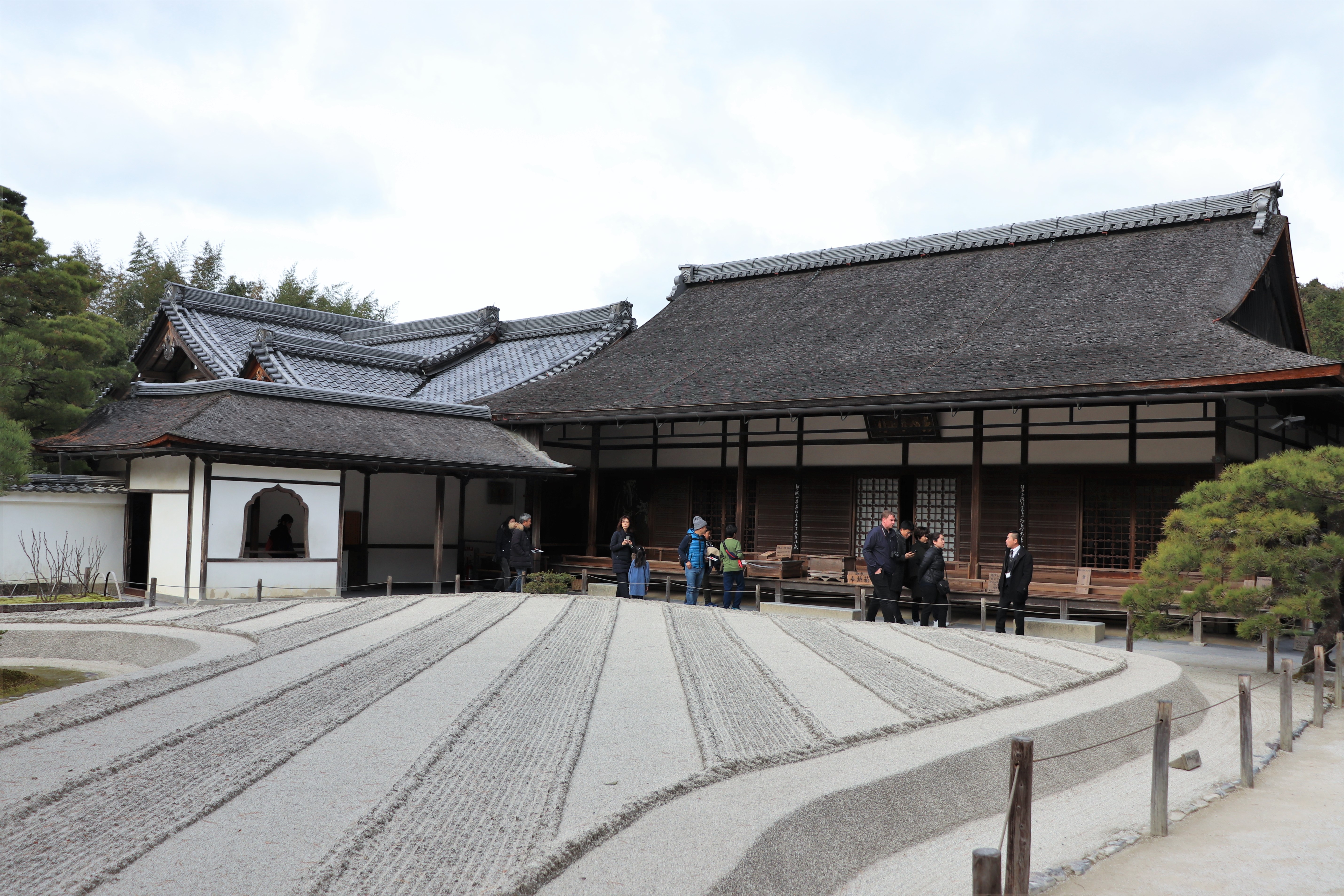 Ginshadai rock garden in the ginkaku-ji temple in kyoto