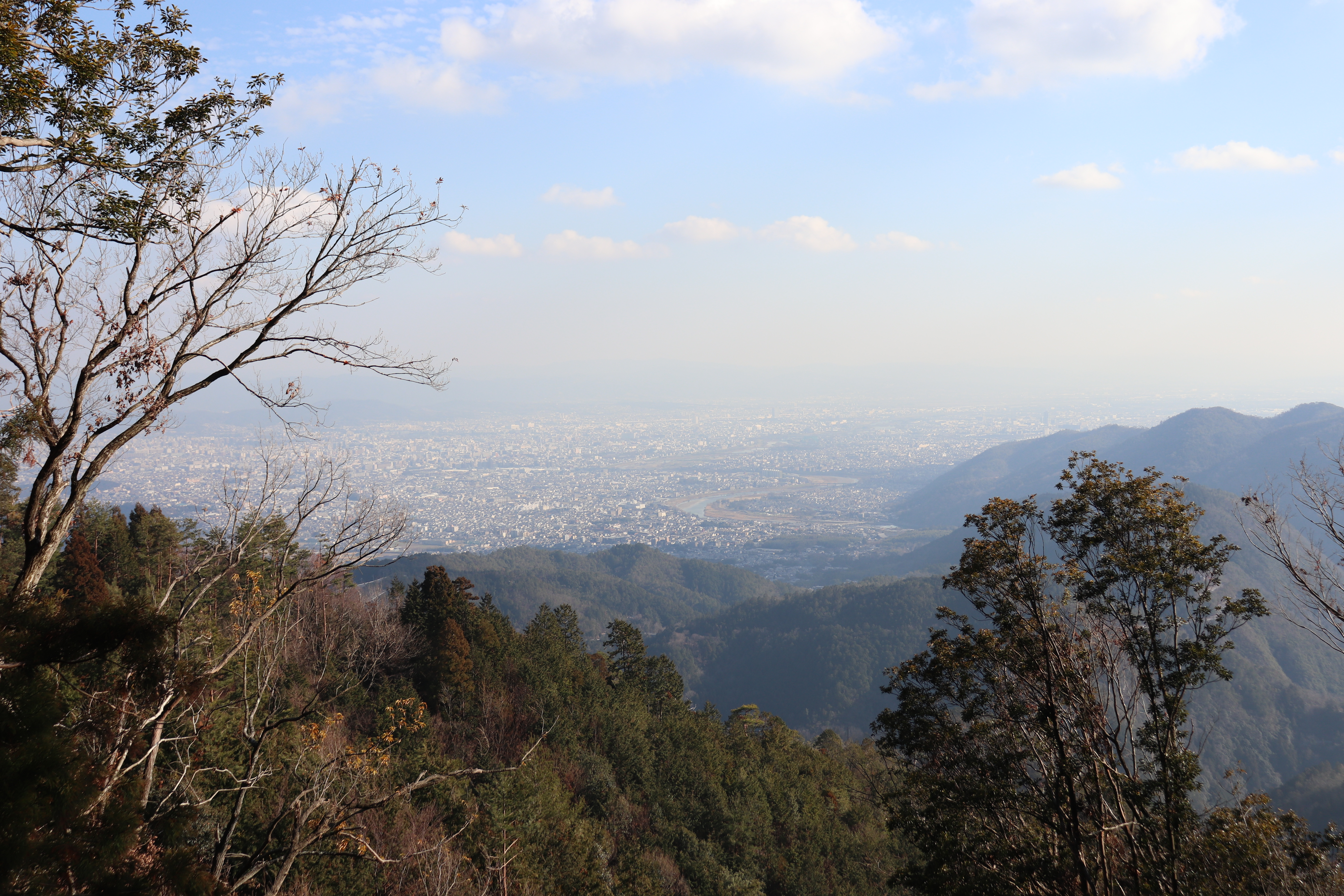 View of Arashiyama and the Katsura River from Mt. Atago