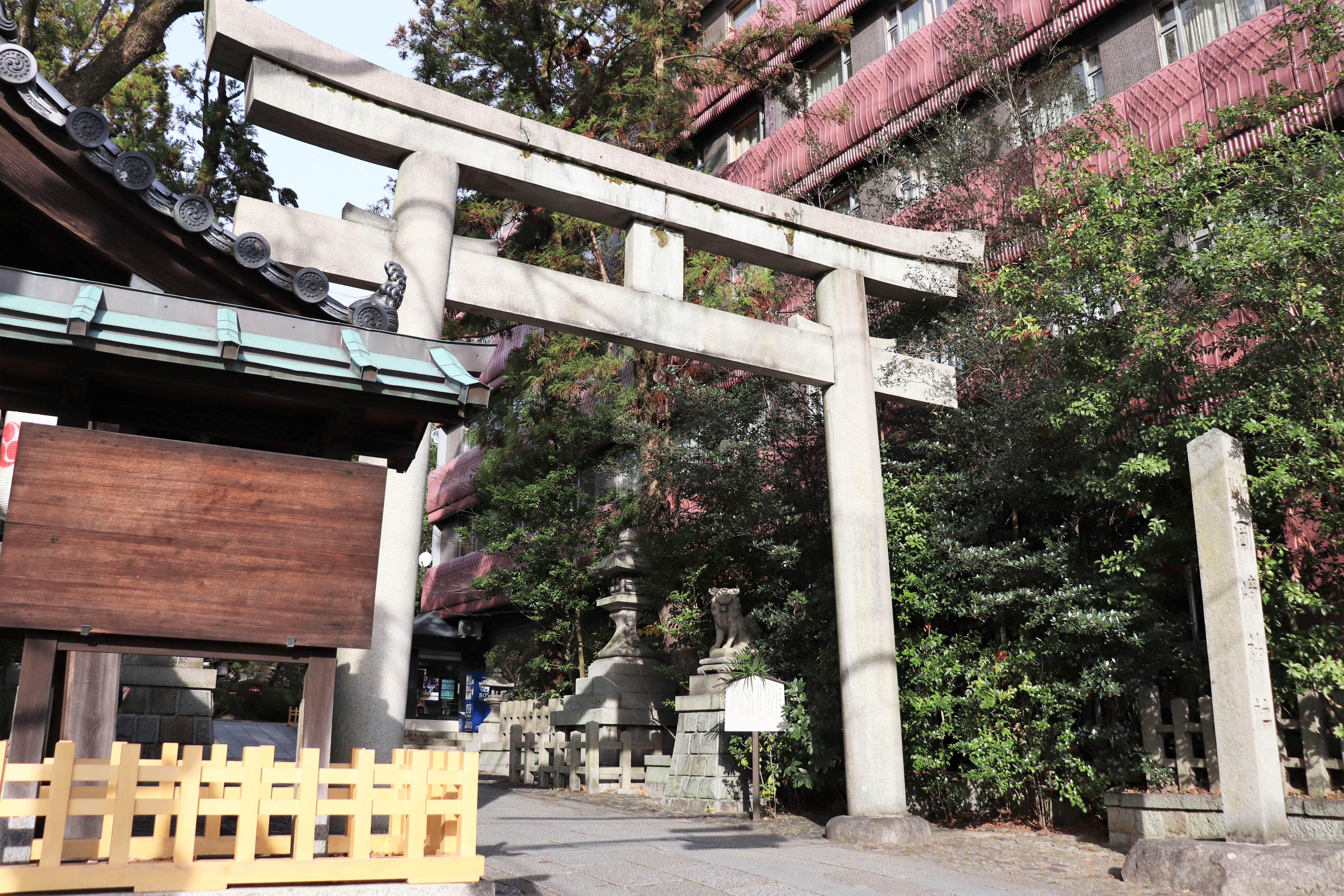 entrance of Okazaki Shrine in Kyoto