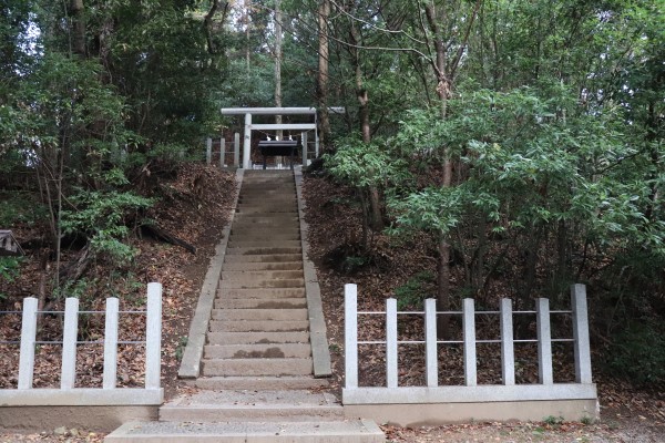 Grave of Fujiwara no Kamatari on Mt. Goharetsu-yama in Tanzan Shrine