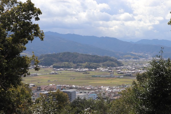 View of Mt. Kaguyama, of the Yamato Sanzan mountains in Nara, Japan
