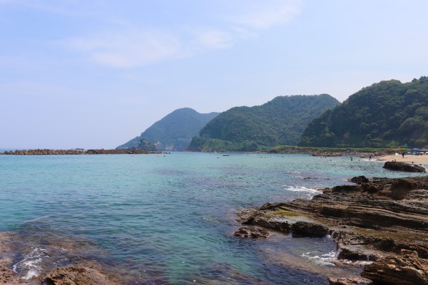 The east side of Takenohama Beach