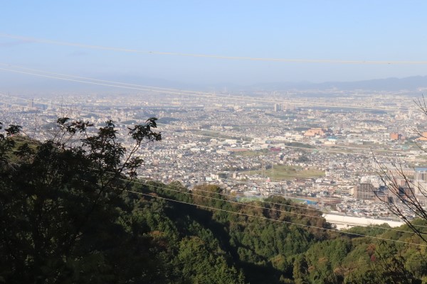 View from the top of Mt. Kunimi on the Ikoma Nature Trail