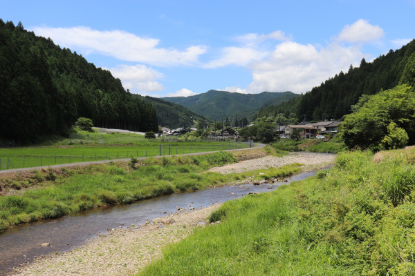 The beautiful countryside in Mitsue along the Ise Honkaido