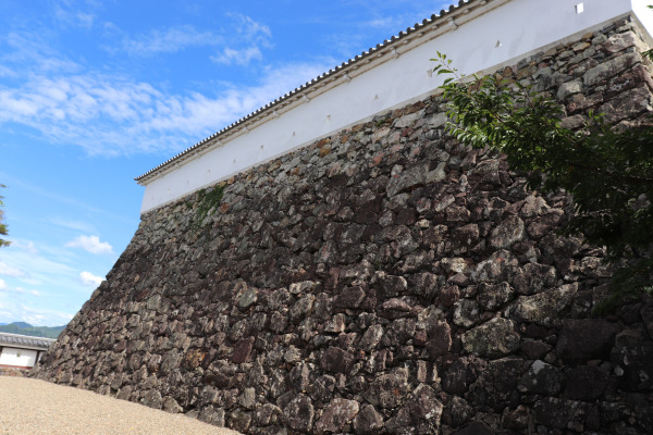 Stone wall of Fukuchiyama Castle