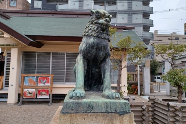 Komainu in Imamiya Ebisu Shrine 