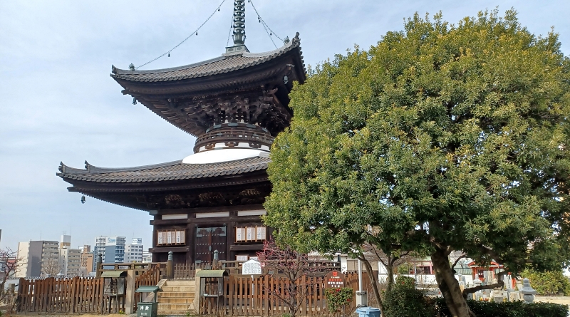 The pagoda in Shomanin Aizendo
