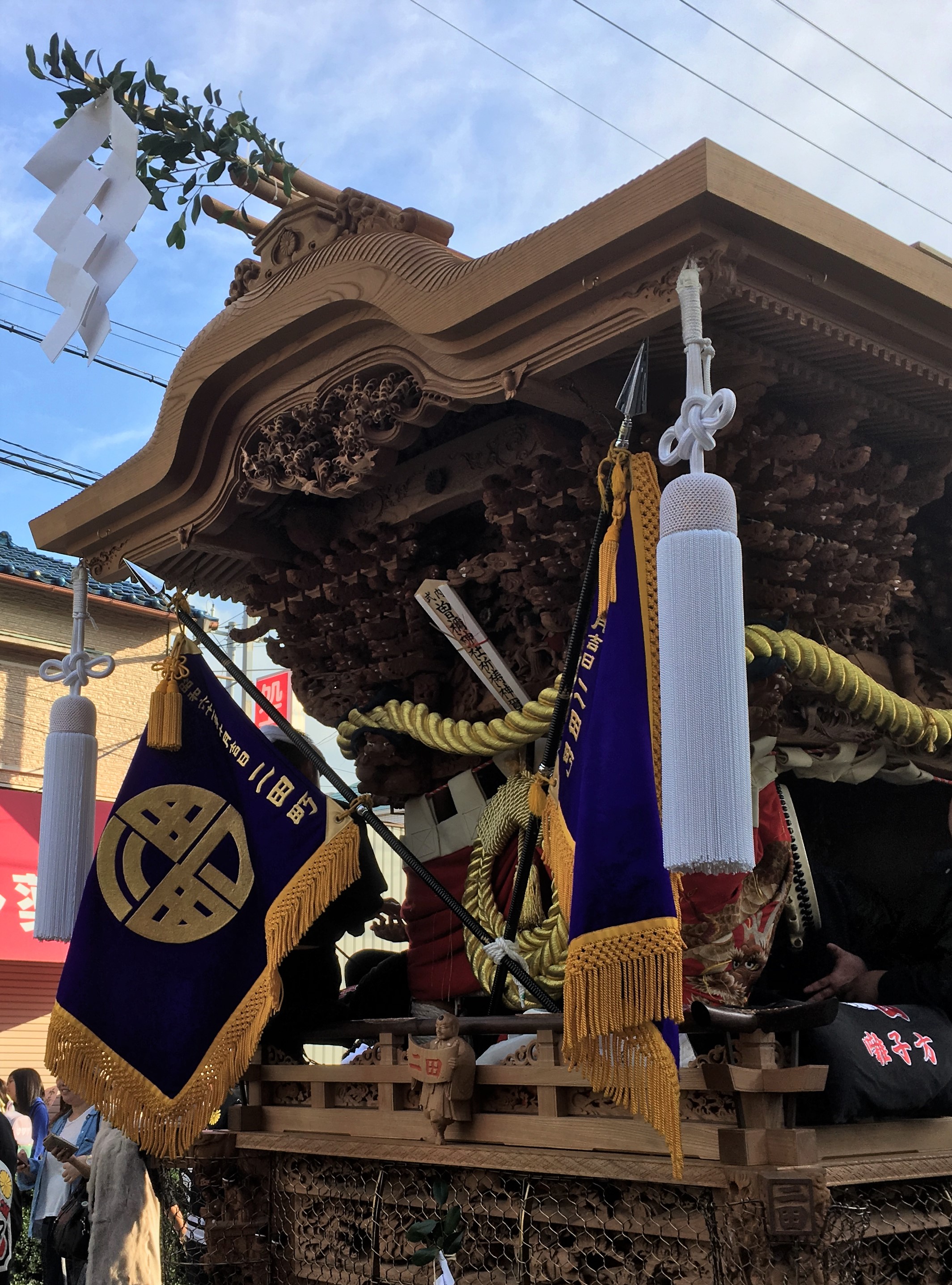 roof of shimo-danjiri used during Osaka's danjiri festivals