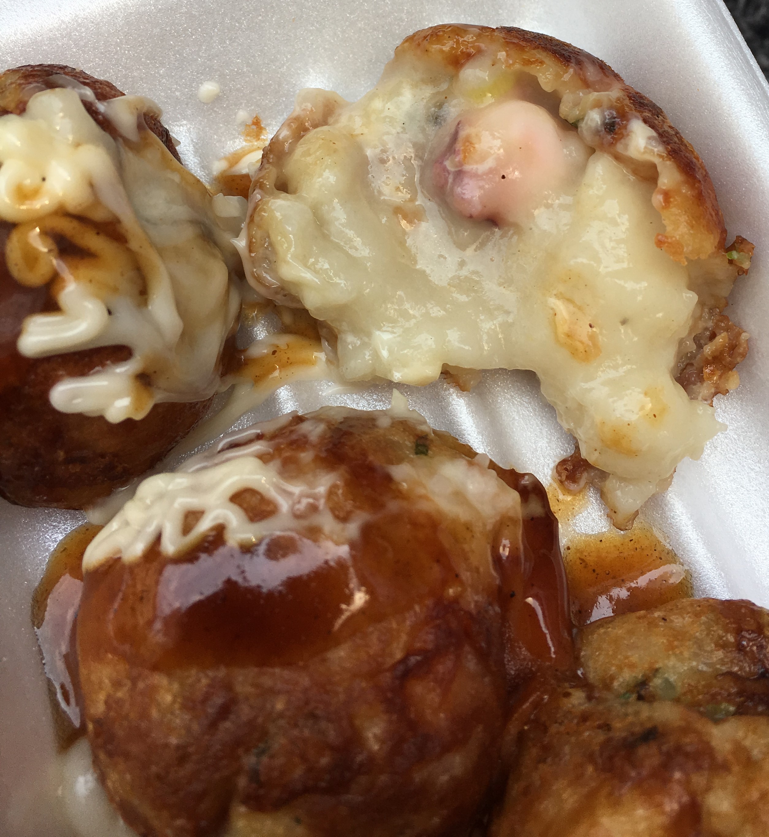 gooey inside of Osaka-style takoyaki