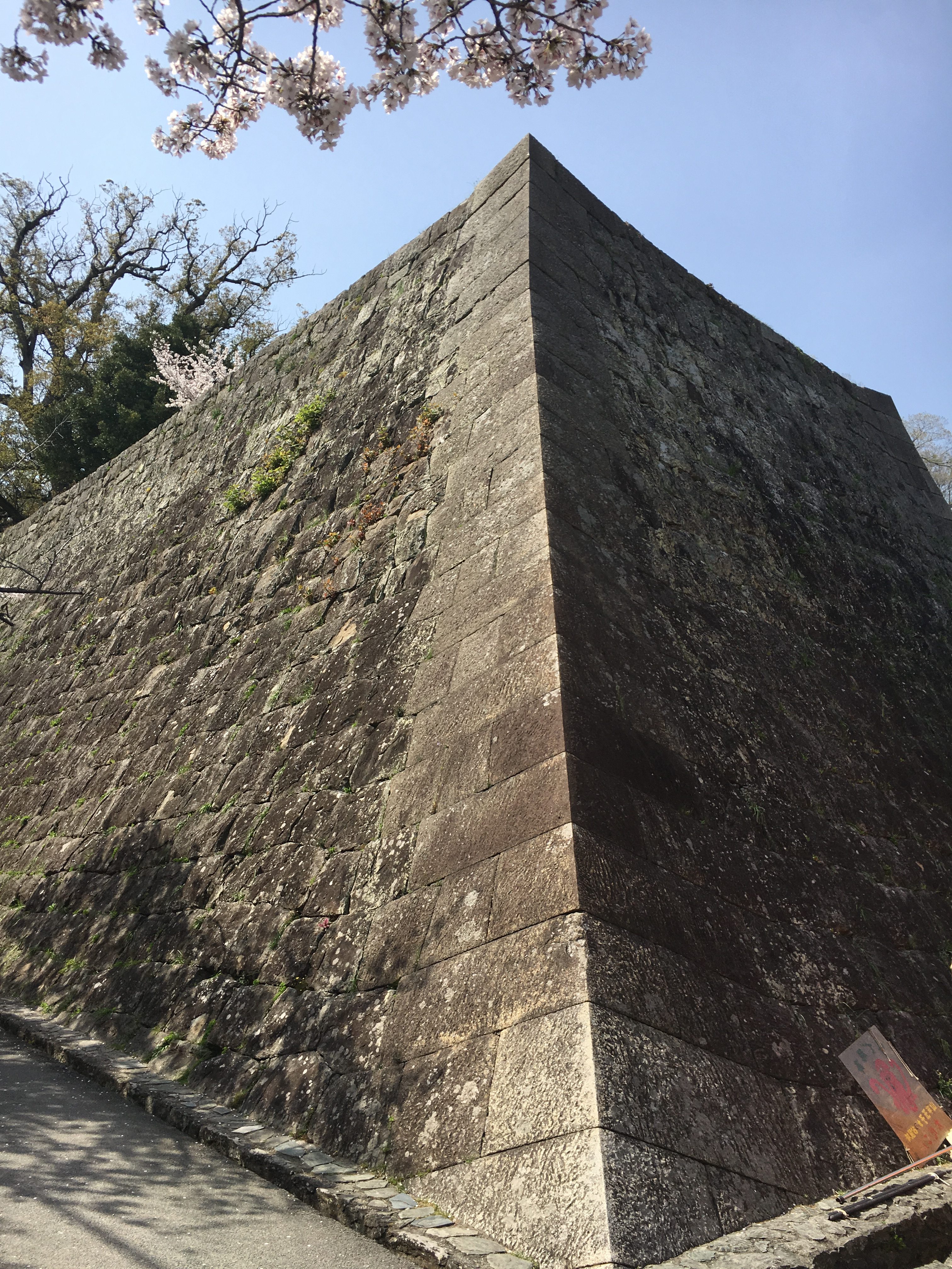 Kirikomi-tsugi wall of wakayama castle