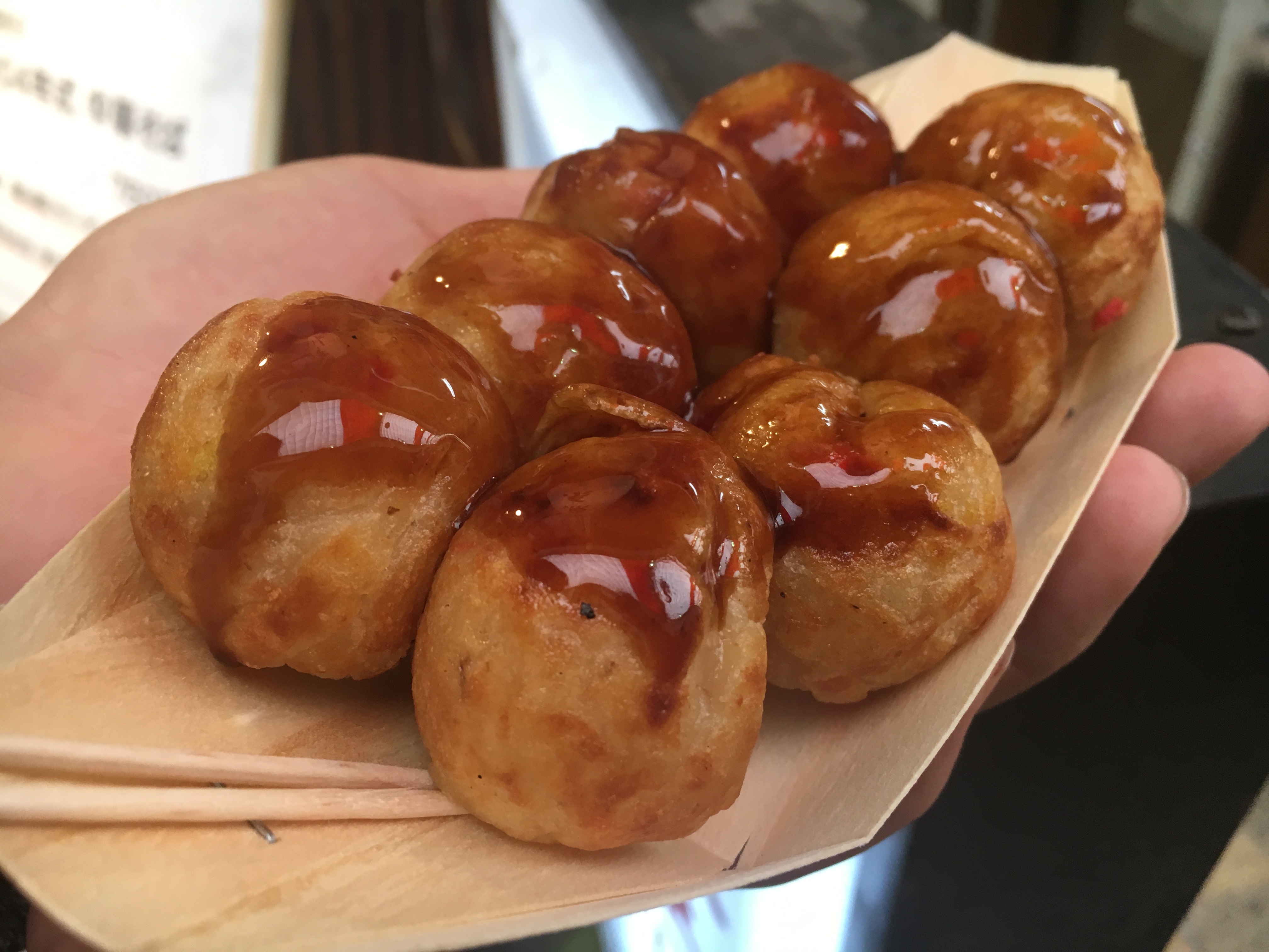 tray of takoyaki from Umaiya in Osaka