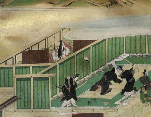 painting of the assassination of Soga no Iruka