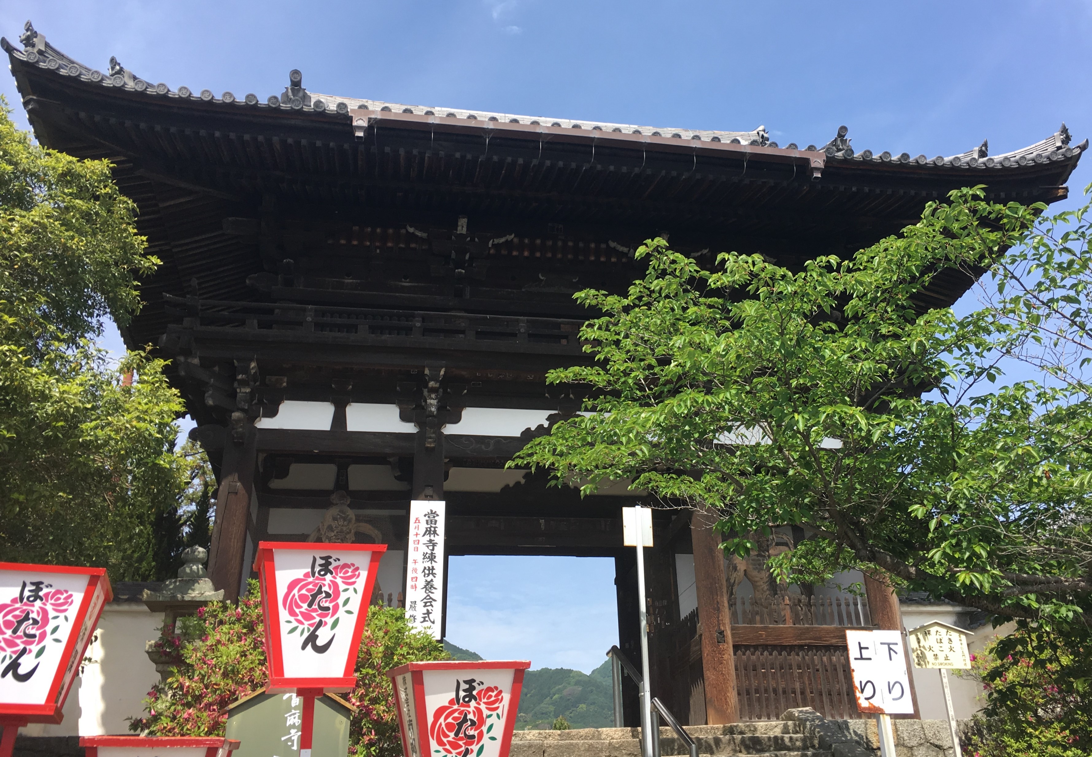 Temple gates of Taima-dera Temple 