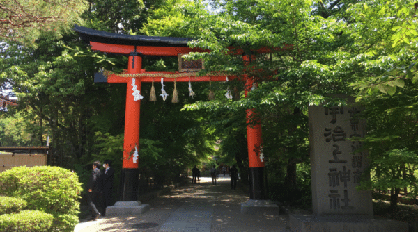 Torii of Ujigami Shrine