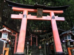 small shrine at fushimi inari taisha