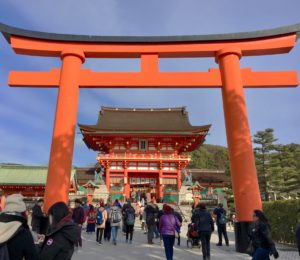 Entrance of Fushimi Inari shrine grounds