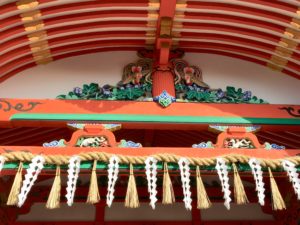 carvings of Fushimi Inari Taisha Nai-haiden