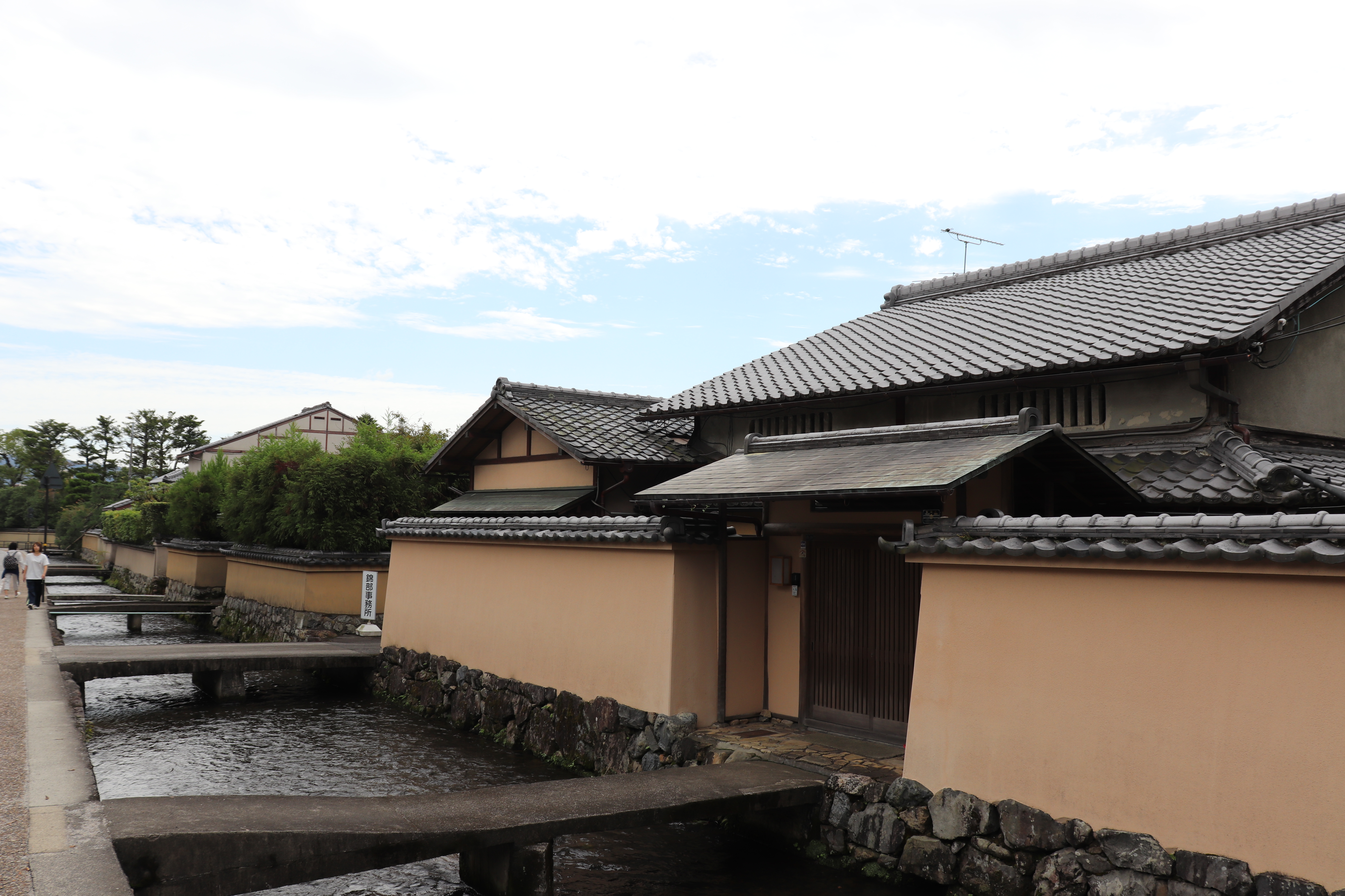collection of traditional style Japanese shinto priest homes near Kamigamo Shrine