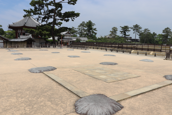 The former site of the gate in Kofuku-ji temple