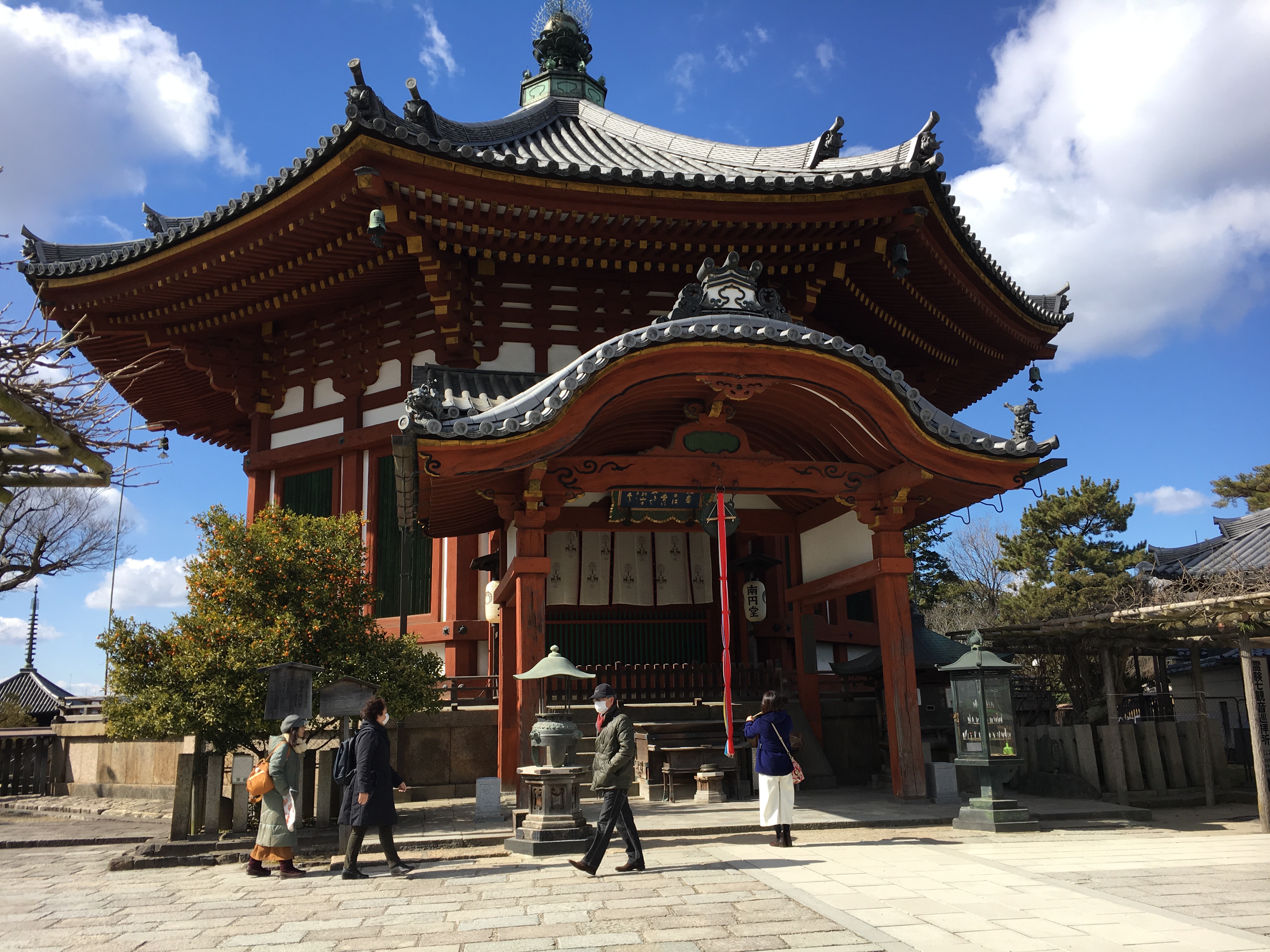 octagon shaped Nanen-do at kofuku-ji temple in nara 