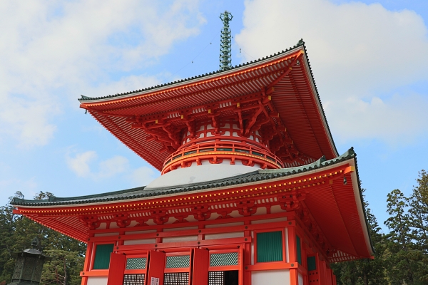 Koyasan's iconic pagoda 