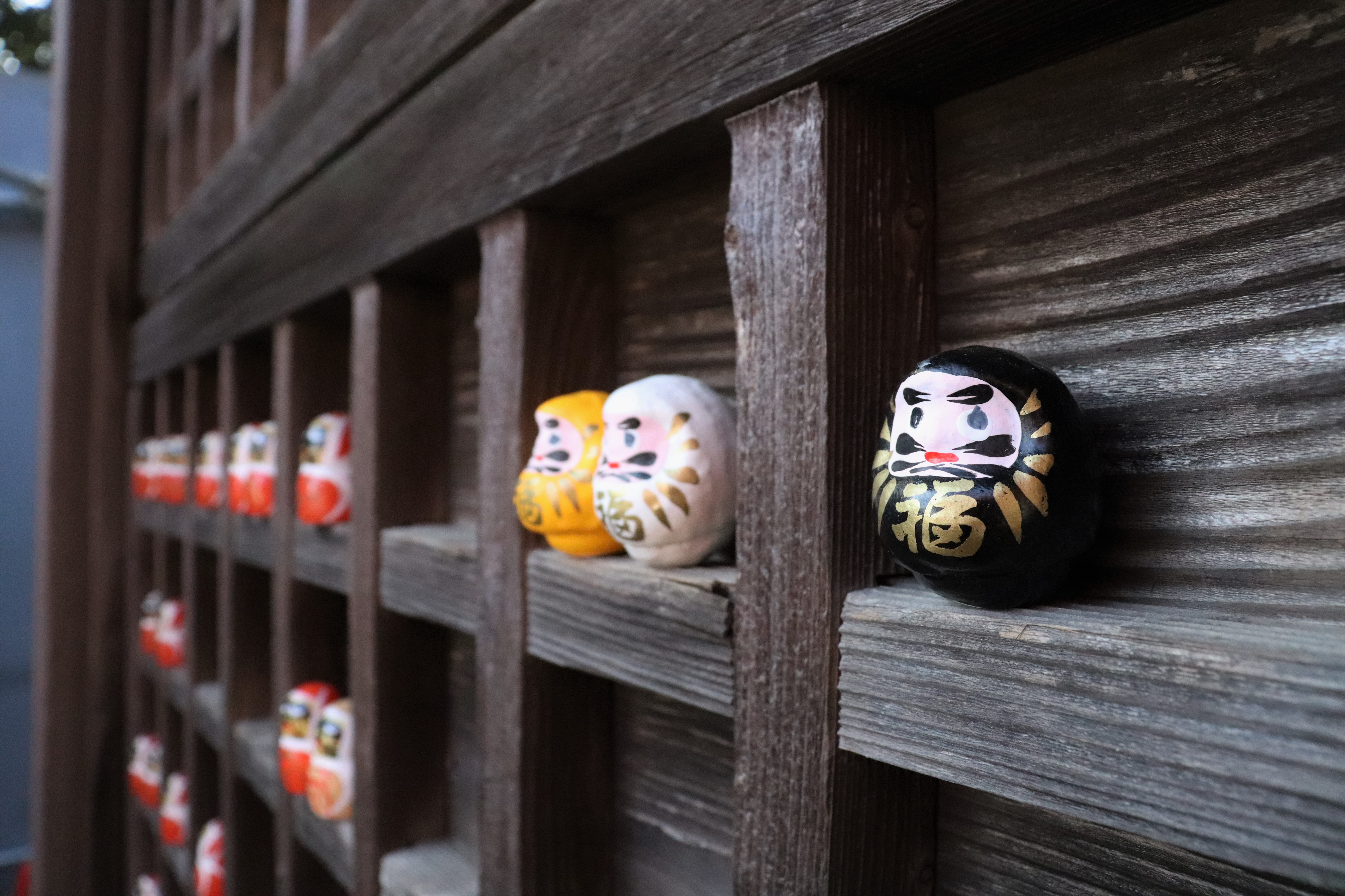 daruma doll at katsuo-ji temple