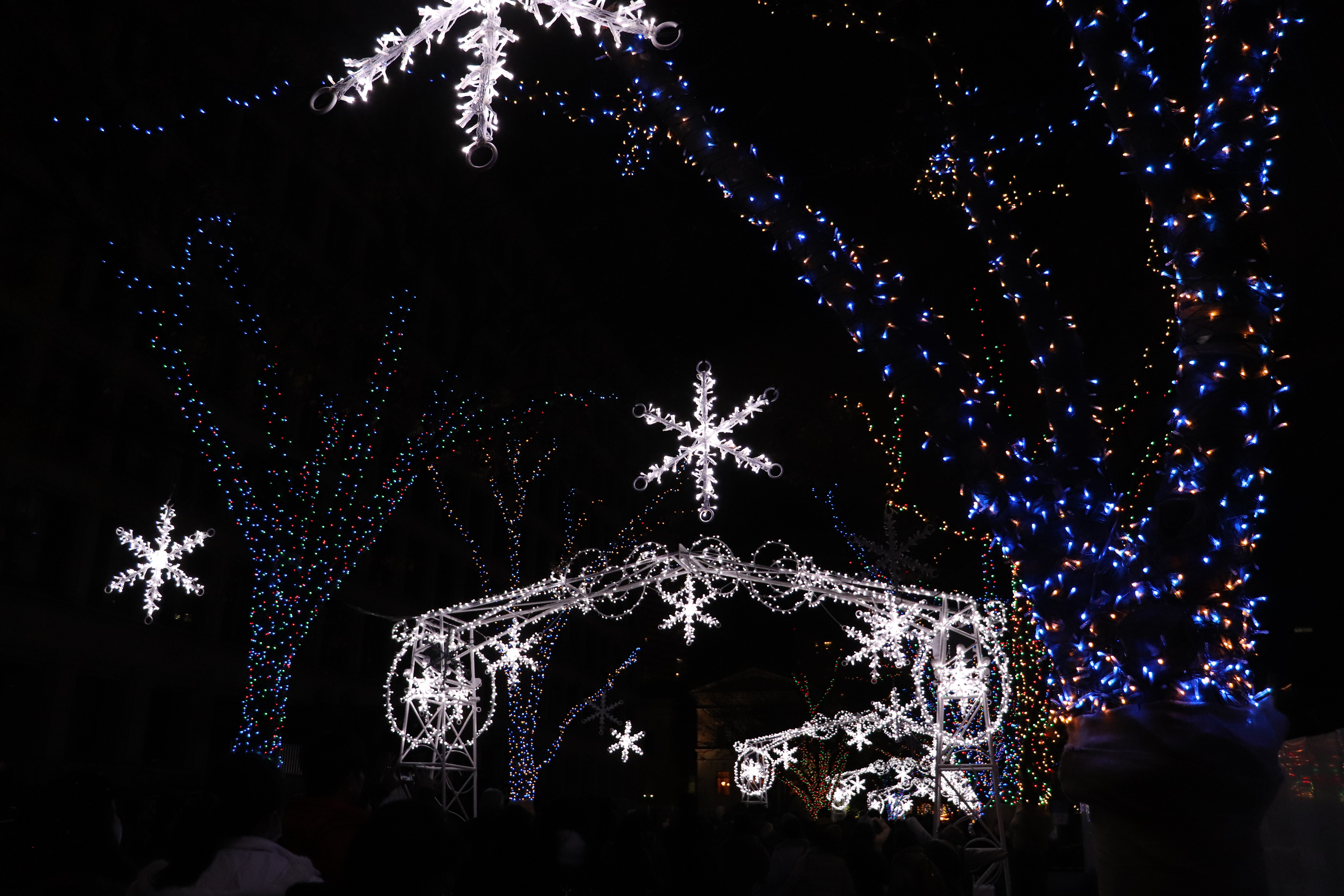 Winter illuminations at Osaka Central Public Hall