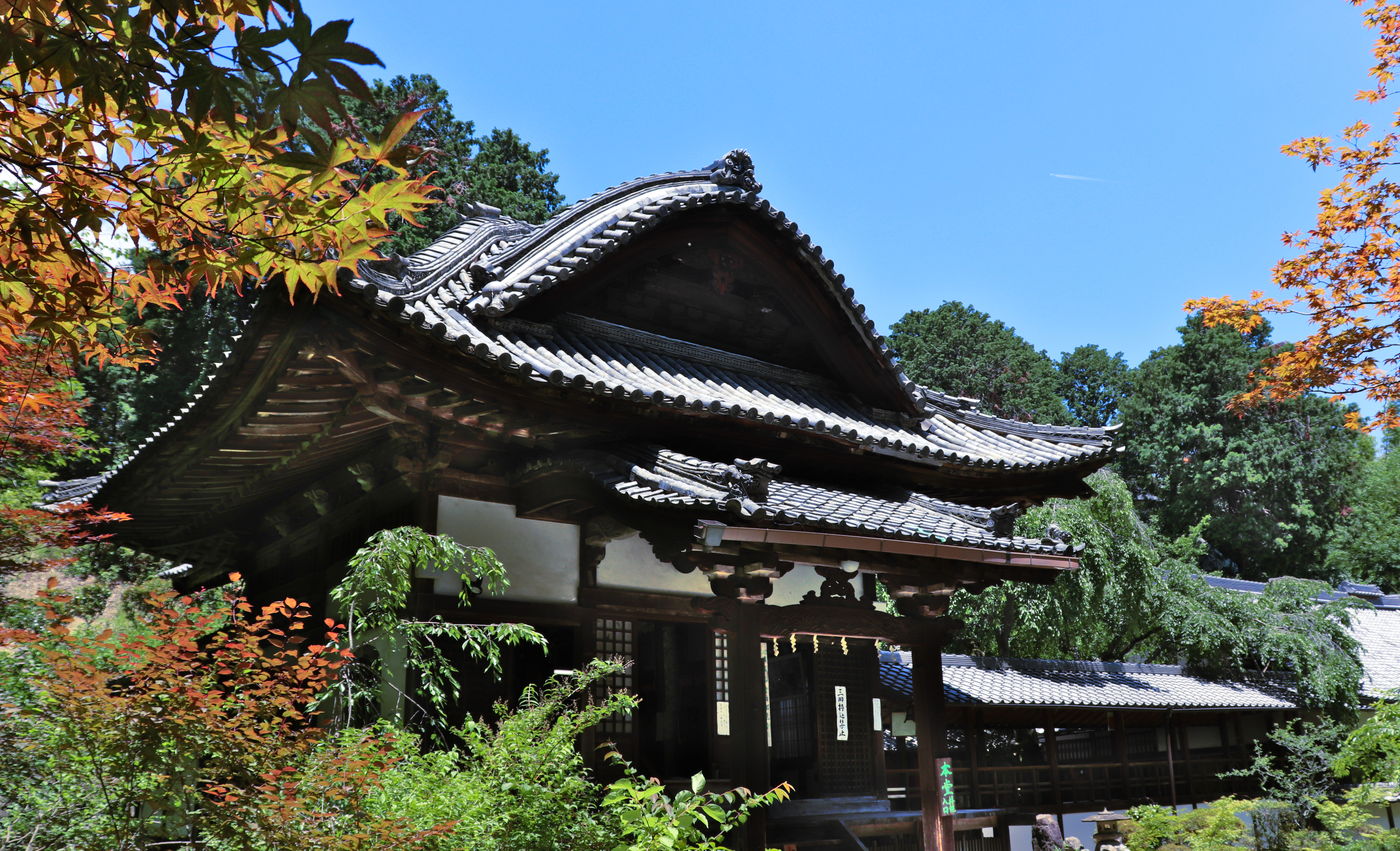 Hondo, main prayer building of Jurin-ji temple