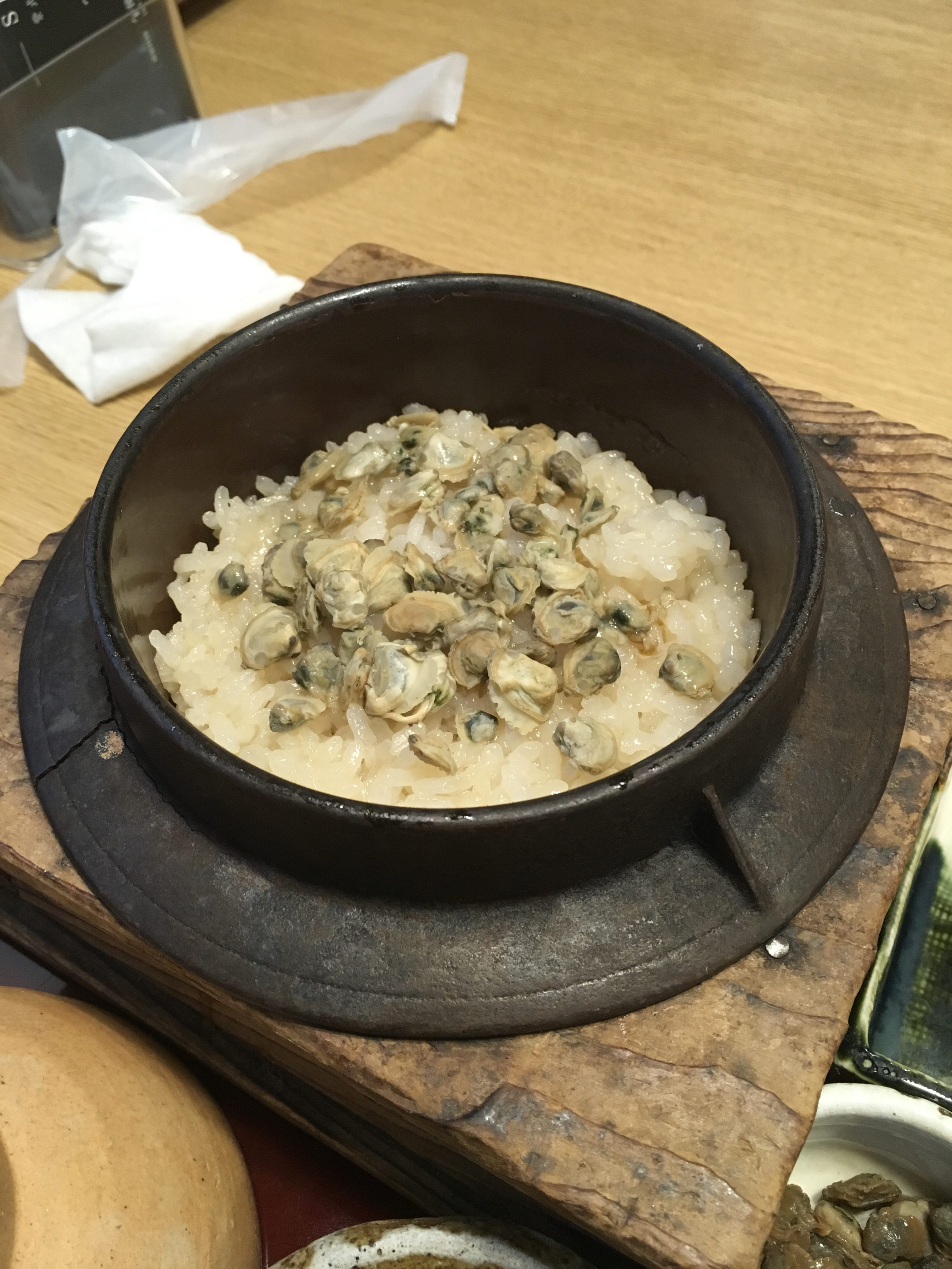 clam and rice dish from Koshu in Shiga Japan