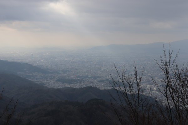 東山コースの比叡山の展望台