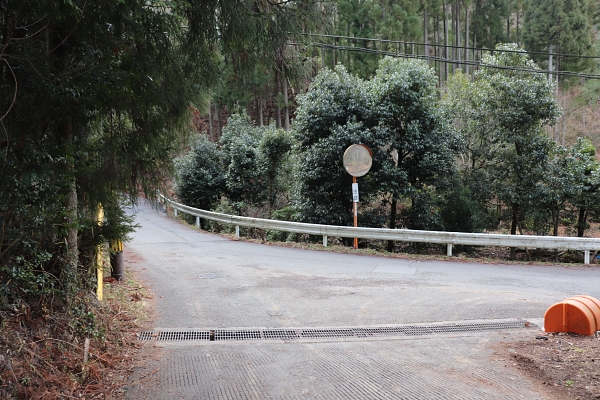 北山西部コースのう回路との分岐地点