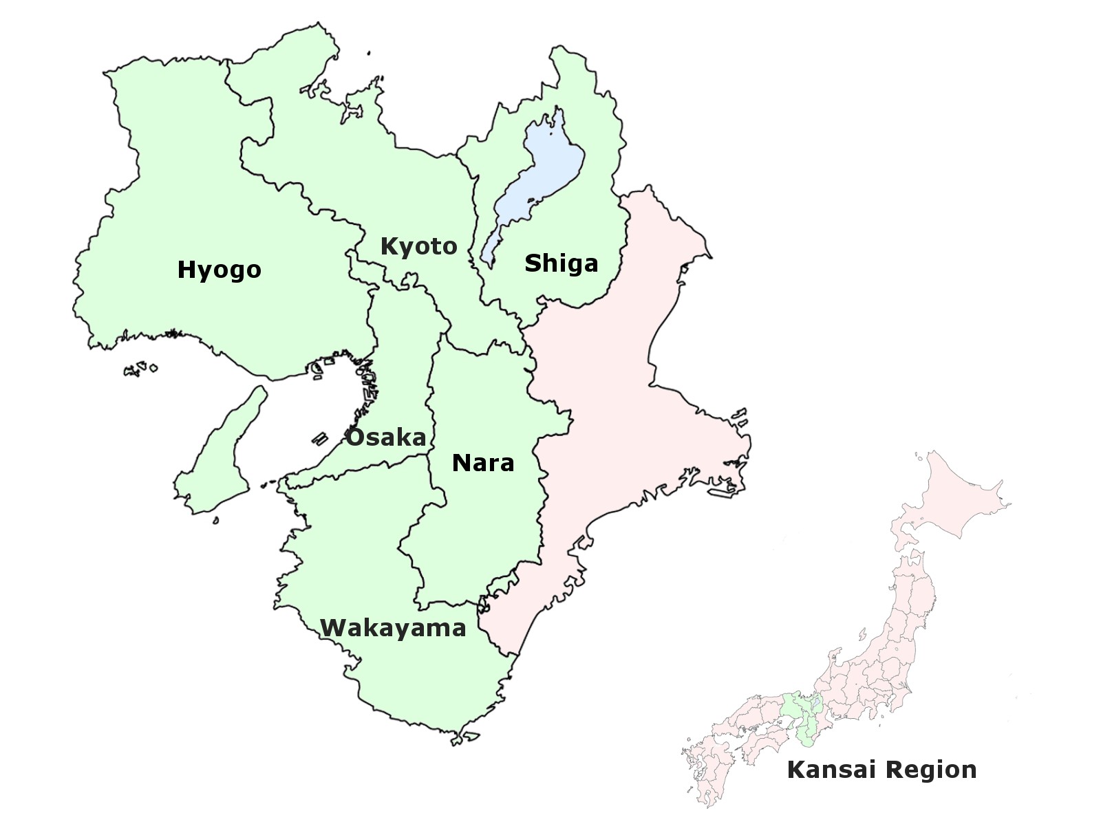 Kansai Area Map - Staci Elladine