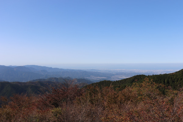 View of the Diamond Trail from the Mt. Kongo ropeway station observation deck