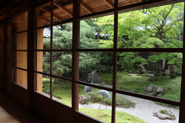 The garden of Honke Tsuruki Soba