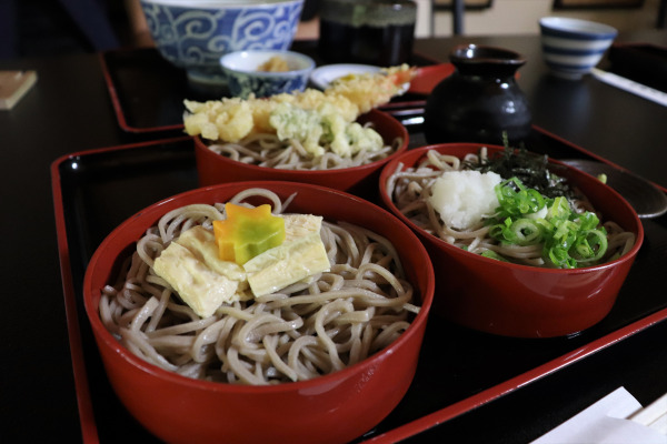 Yui soba set at Tsuruki Soba in Sakamoto of Otsu, Japan