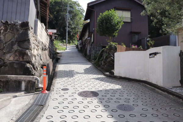 暗越奈良街道のきつい登り