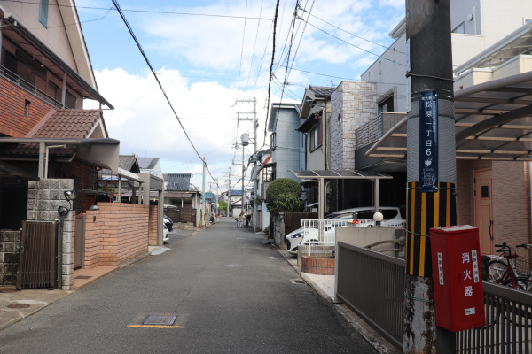 暗越奈良街道の松原宿