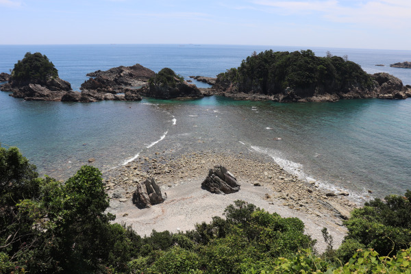 Koibito Cape on Ohechi Trail of Kumano Kodo