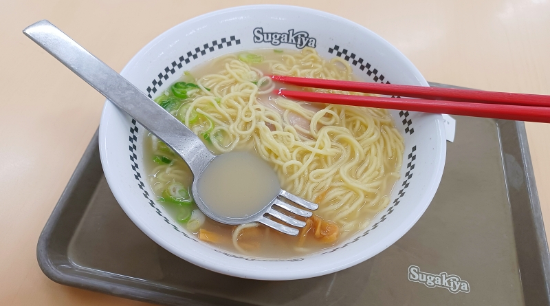 スガキヤのラーメン