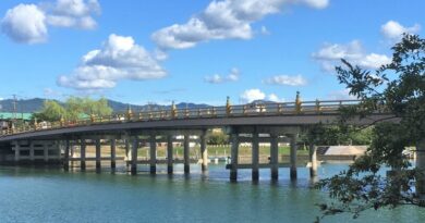 東海道と瀬田の唐橋