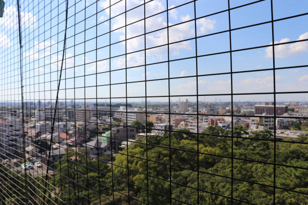 View of Okazaki City from the top of the Okazaki Castle.
