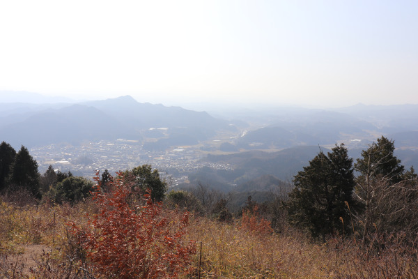 鳥見山公園の展望台からの眺め