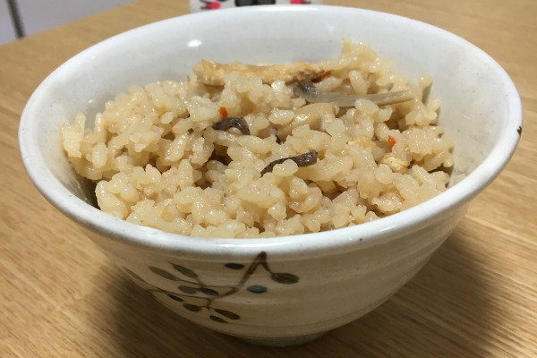 Kayaku gohan a popular food in Osaka often eaten at home.