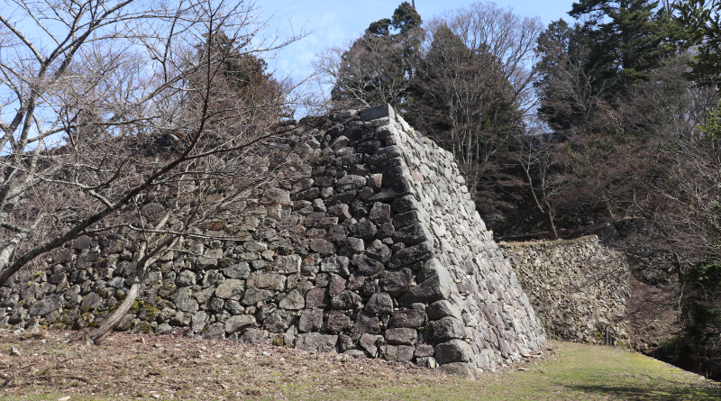 stone wall of Takatori castle