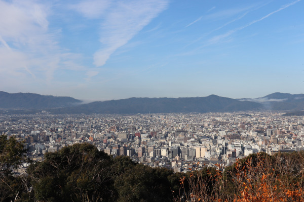 View of Kyoto City as seen from Shogunzuka Mound 