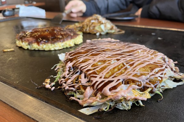 Hiroshima-style okonomiyaki 