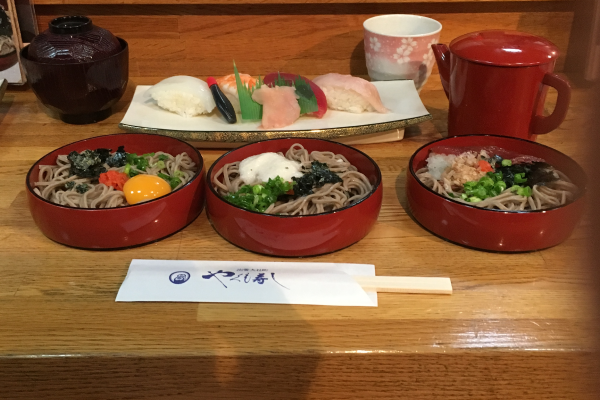 set of three kinds of Izumo soba